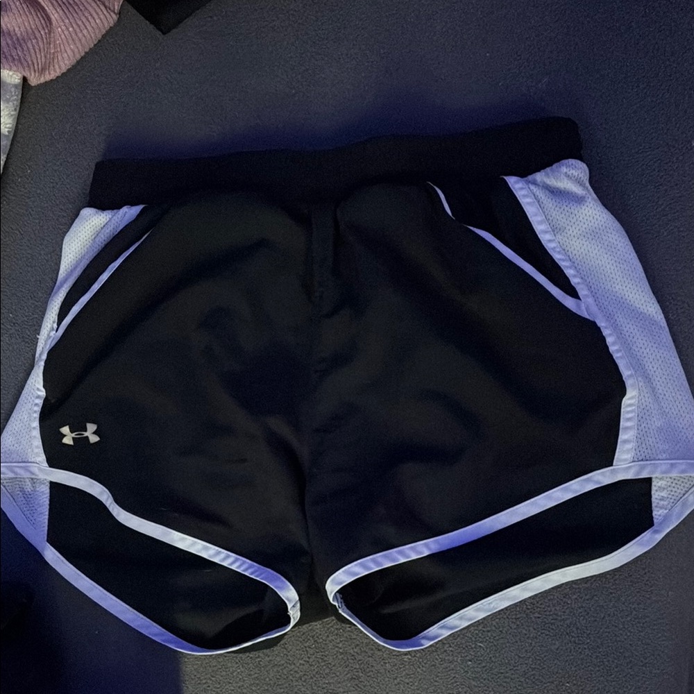 Under Armour Women's Athletic Shorts in Black and White